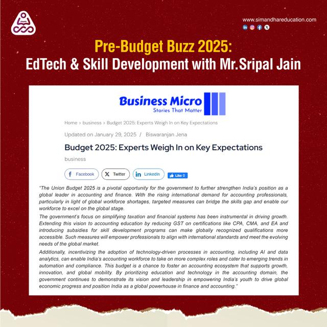 Budget 2025: Experts Weigh In on Key Expectations